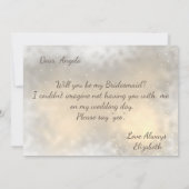 Invitation Élégant Chic Cœurs Dorés Fleurs Bohème (Dos)
