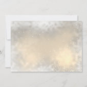 Invitation Élégant Chic Cœurs Dorés, Oiseaux RSVP (Dos)