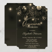 Invitation Élégant chic élégante ornements Quinceañera (Devant / Derrière)