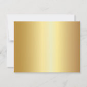 Invitation Élégant Chic Gold, Dîner de répétition des tournes (Dos)