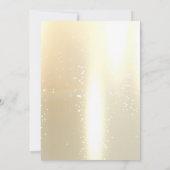 Invitation Elegant Chic Gold, Fête des mariées de robe de mar (Dos)