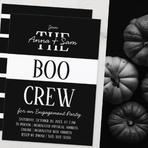 Invitation Élégant Chic Moderne Fête d'Engagement Automne