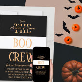 Invitation Élégant Chic Moderne Fête d'Engagement Automne