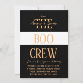 Invitation Élégant Chic Moderne Fête d'Engagement Automne (Devant)