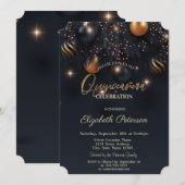 Invitation Élégant Chic Ornements Quinceañera (Devant / Derrière)