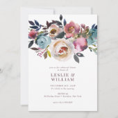 Invitation Élégant Chic Romantique Rose Dîner de répétition (Devant)