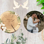 Invitation Elégant & Chic Rustic Mariage Wooden enregistrer l