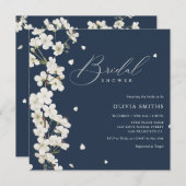 Invitation Élégant Chic Sage Green Boho Fête des mariées Flor (Devant / Derrière)