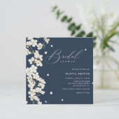 Invitation Élégant Chic Sage Green Boho Fête des mariées Flor (Debout devant)