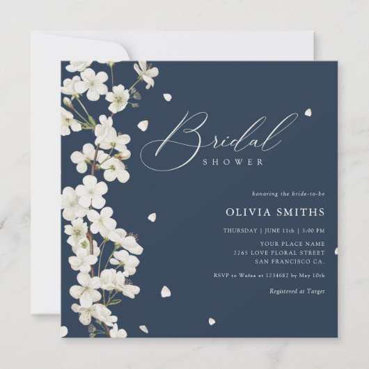 Invitation Élégant Chic Sage Green Boho Fête des mariées Flor (Devant)