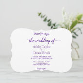 Invitation Élégant Chic Simple Script Mandala Modern Mariage (Debout devant)
