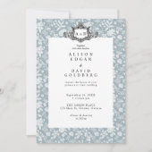 Invitation Elegant Chic Soft Indigo do-it-yourself Custom Pho (Devant)