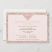 Invitation Élégant Chic Texture Moderne Espagnol Mis XV Ans (Dos)