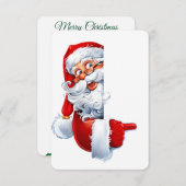 Invitation Elegant Christmas Card – Hand-Drawn Tree (Devant / Derrière)