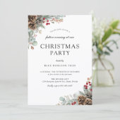 Invitation Elegant Christmas Corporate Party (Debout devant)
