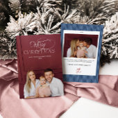 Invitation Elegant Christmas Photo Card