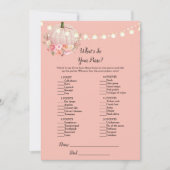 Invitation Élégant Citrouille ce qui est dans votre sac de do (Devant)