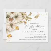 Élégant Citrouille d'automne Couples Wedding showe