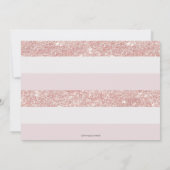 Invitation Élégant Citrouille rose 1er anniversaire une fille (Dos)