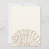 Invitation Elegant Clam Shell Sea You Soon Baby Shower (Dos)