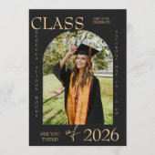 Invitation Elegant Class of 2026 Graduation Invite (Devant)