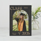 Invitation Elegant Class of 2026 Graduation Invite (Debout devant)