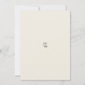 Invitation Elegant Classic Black & Ivory Monogram Wedding (Dos)