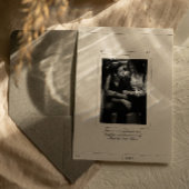 Invitation Élégant Classic Luxe Clair gris Mariage