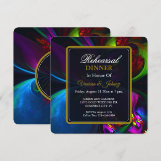 Invitation Elegant Classic Modern Floral Pattern #902 Wedding