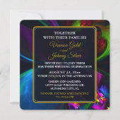 Invitation Elegant Classic Modern Floral Pattern #902 Wedding (Devant)