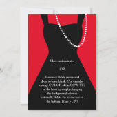 Invitation Élégant classique classique traditionnel noir Tuxe (Dos)