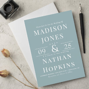 Invitation Élégant classique moderne Mariage en verre de mer