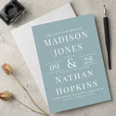 Invitation Élégant classique moderne Mariage en verre de mer