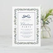 Invitation Élégant Classique Noël Botanique Fêtes de fin d'an (Debout devant)