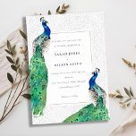 Invitation Elégant Classy Ornate Aquarelle Peacock Mariage<br><div class="desc">Classy Ornate Watercolor Peacock Collection - c'est une élégante aquarelle Illustration de paon lumineux coloré, avec une bordure ornée. Idéal pour vos mariage et fêtes de classe moderne. Il est très facile de customiser, avec vos données personnelles. Si vous avez besoin d'un autre produit correspondant ou de la personnalisation, veuillez...</div>