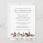 Invitation Elegant Clean Boot Hunt Fox Hunting Equestrian (Devant)