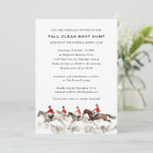 Invitation Elegant Clean Boot Hunt Fox Hunting Equestrian (Debout devant)
