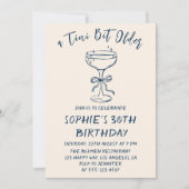 Invitation Elegant Cocktail A Tini Bit Older 30th Birthday (Devant)