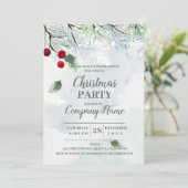 Invitation Elegant Cocktail de Noël (Debout devant)