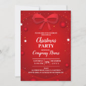 Invitation Elegant Cocktail de Noël (Devant)