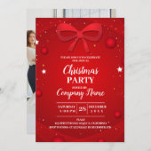 Invitation Elegant Cocktail de Noël (Devant / Derrière)