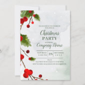 Invitation Elegant Cocktail de Noël (Devant)