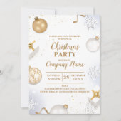 Invitation Elegant Cocktail de Noël (Devant)