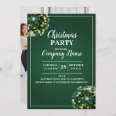 Invitation Elegant Cocktail de Noël (Devant / Derrière)