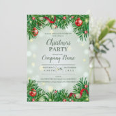 Invitation Elegant Cocktail de Noël (Debout devant)