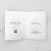 Invitation Élégant code QR mariage classique (Intérieur)