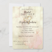 Invitation Elégant coeur de Parties scintillant or, Fête des (Devant)