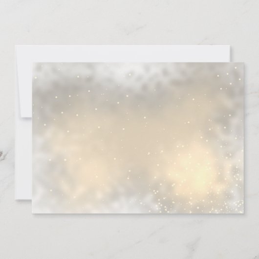 Invitation Elégant Coeurs Chic Or, Oiseaux RSVP (Dos)