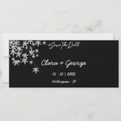 Invitation Élégant Collage Photo Enregistrer La Date (Dos)