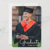 Invitation Elegant College Graduation Photos Party (Dos)